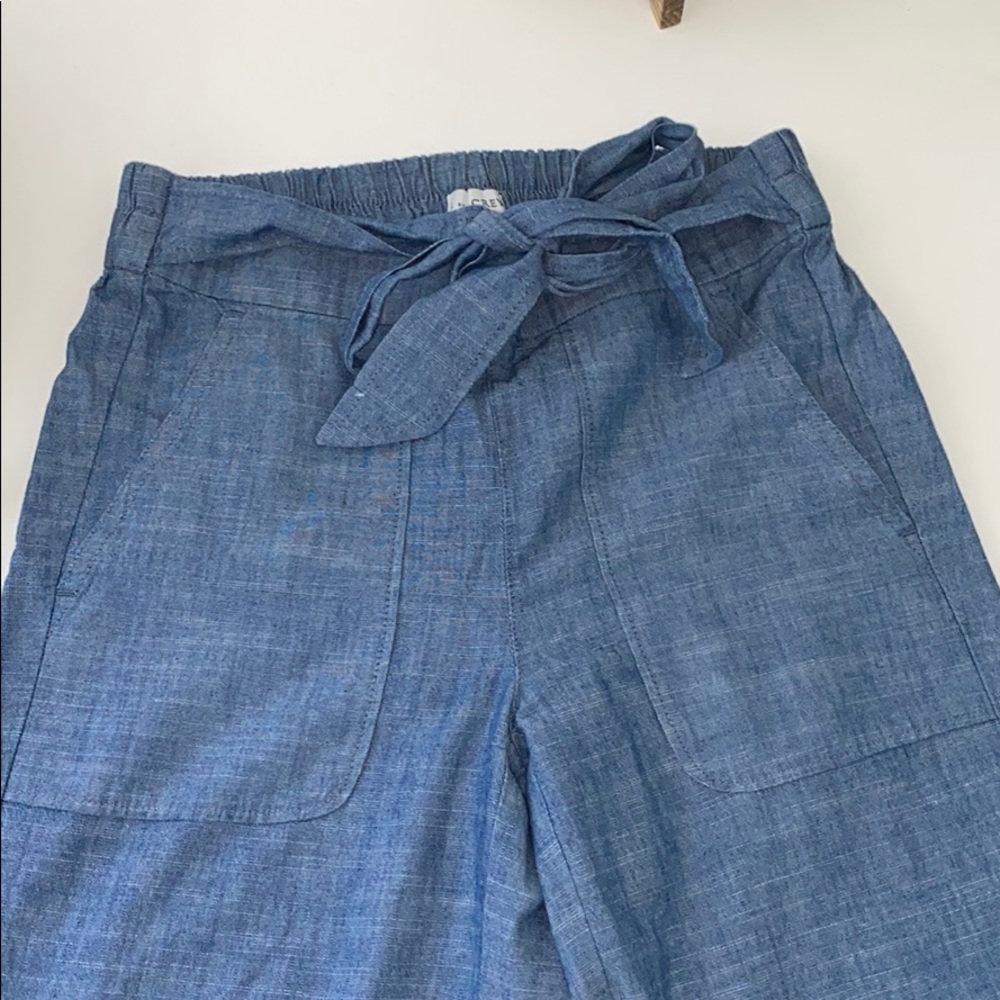 j crew chambray pants